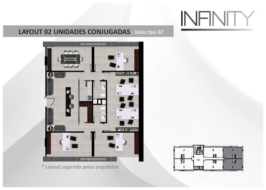 projeto salas comerciais Infinity